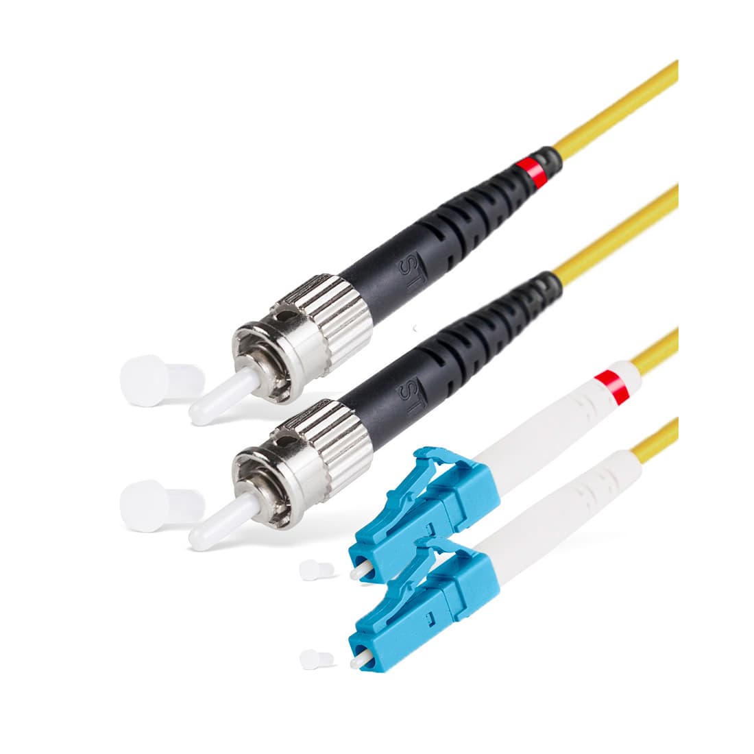 Патч корд оптоволоконный,, LC/UPC-ST/UPC SM 9/125 Duplex 3.0мм 1 м, LSZH