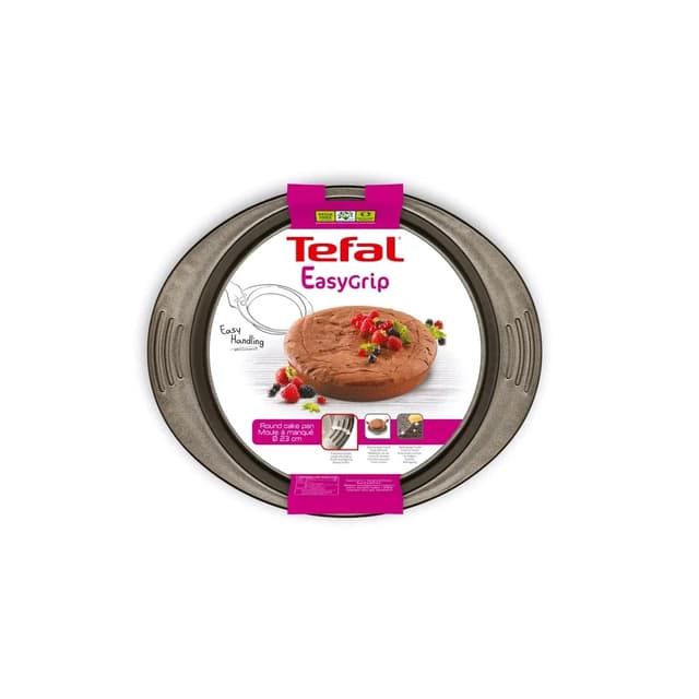 Форма для выпечки, Tefal, Easy Grip J1629614, 23см, Углеродистая сталь с антипригарным покрытием.