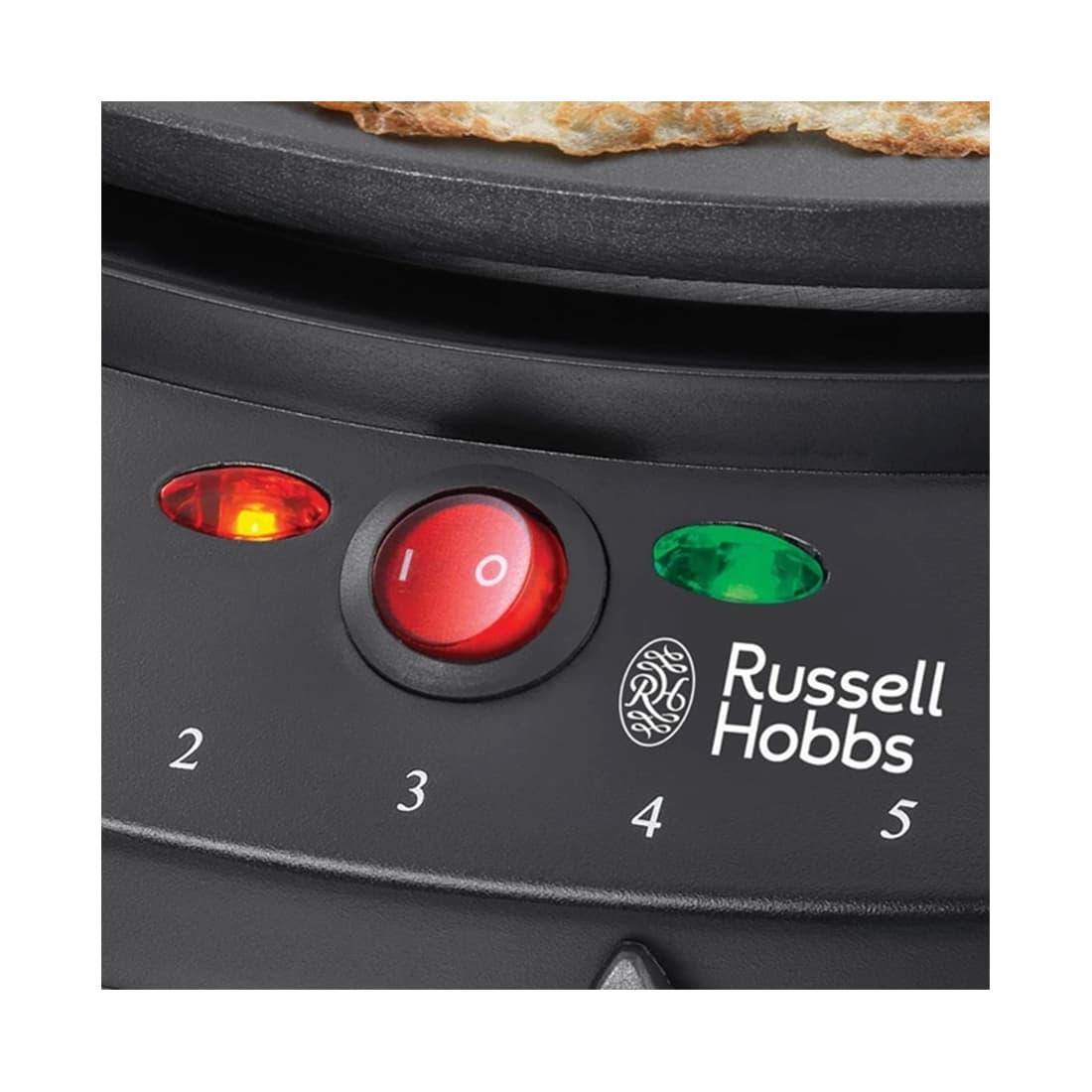 Блинница настольная, Russell Hobbs, 20920-56, Мощность 1200W, Металл, Пластик, Диаметр 30см, Световая индикация нагрева, Регулятор температуры, Антипригарное покрытие, Черный