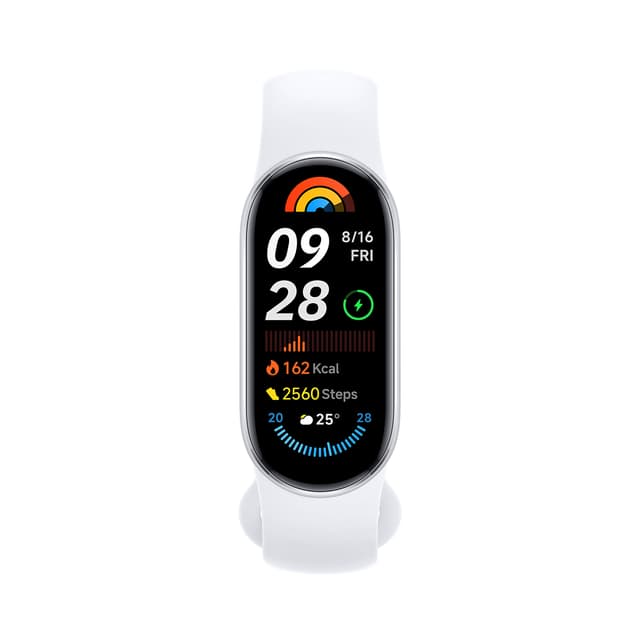 Фитнес браслет, Xiaomi, Mi Smart Band 9, M2345B1 / BHR8340GL, 1.62" AMOLED, Разрешение экрана 192 x 490, Аккумулятор 233 мАч, Водонепроницаемость 5 АТМ, Серебристый