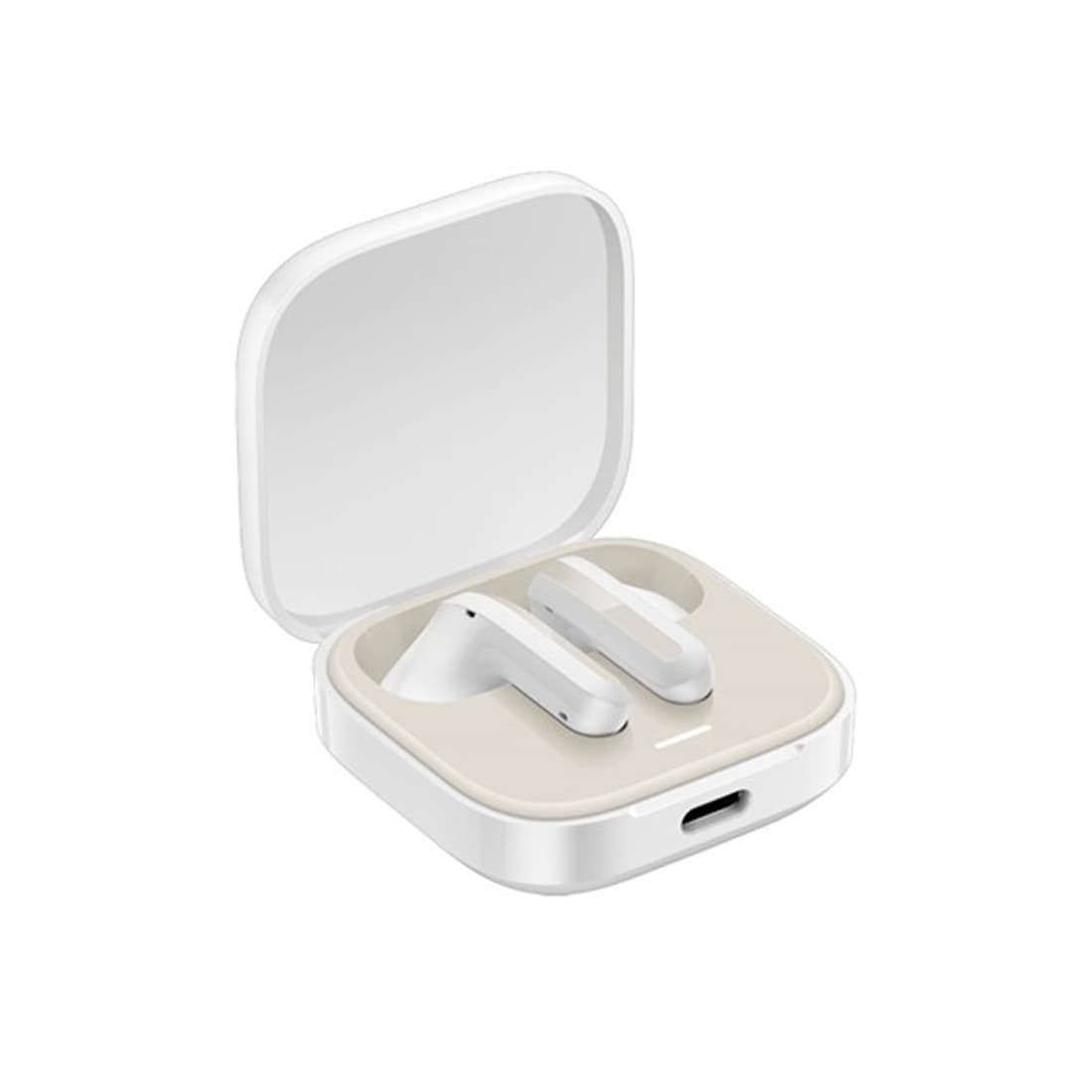 Наушники, Redmi, Buds 6 Active White, M2344E1/BHR8391GL, Bluetooth 5.4, 14,2-миллиметровый драйвер, Активное шумоподавление, 30 часов автономной работы, 6 часов на одном заряде, 37мАч (наушники), 475 мАч (зарядный кейс), Размер наушников 32*17,8*18,5мм, Type-C, Время зарядки 2 часа, Вес 4 гр (наушник)/35гр (общий вес), Размер зарядного кейса 49*48,6*23мм, Дальность действия соединения 10м, Белый