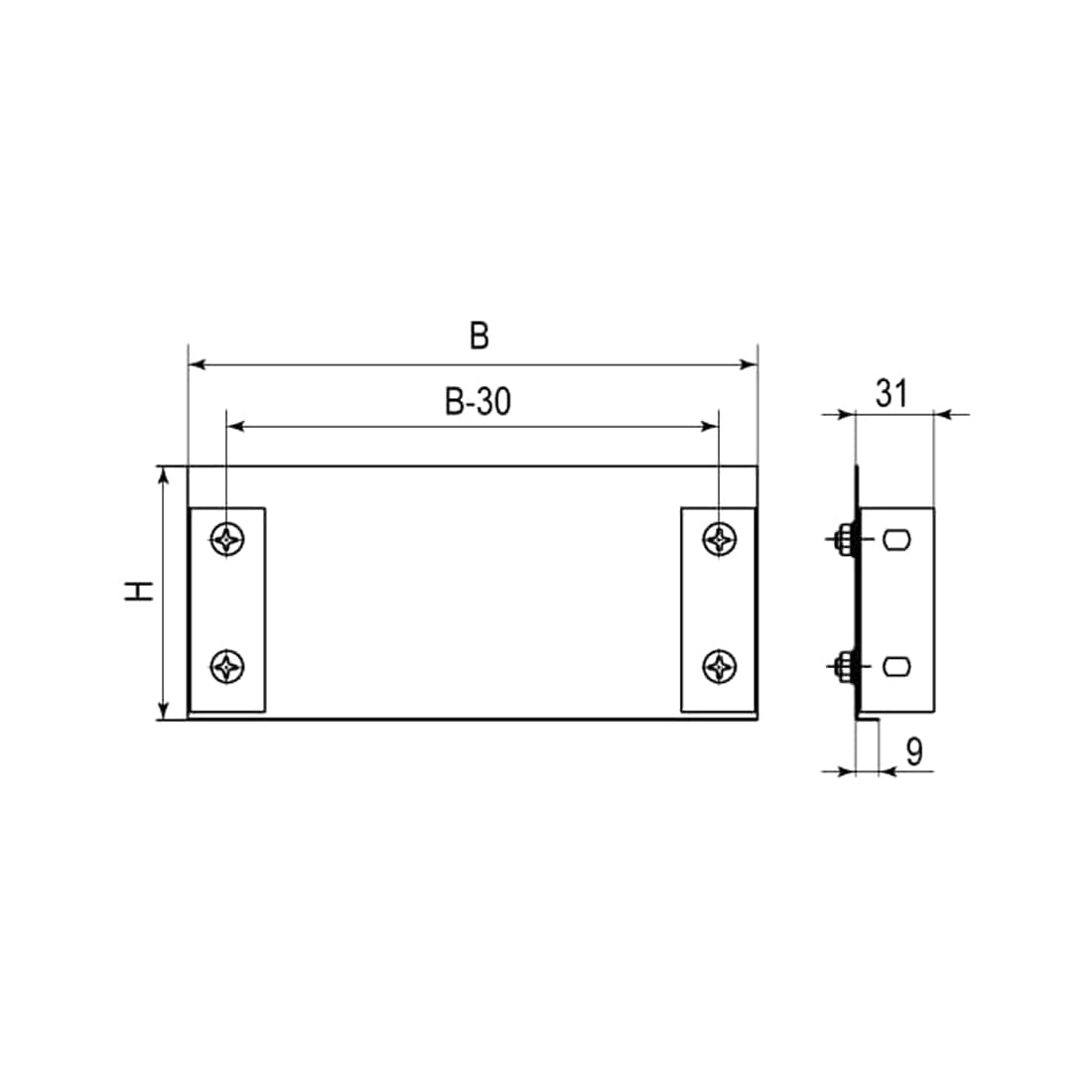Заглушка цельная ТС, DKC, 30198, 500х50