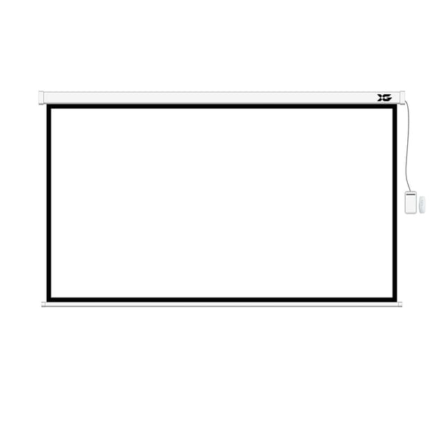 Экран моторизированный (с пультом Д/У), XG, DLS-ERC240x135W, Настенный/потолочный, Рабочая поверхность 232x127, 16:9, Matt white, Белый