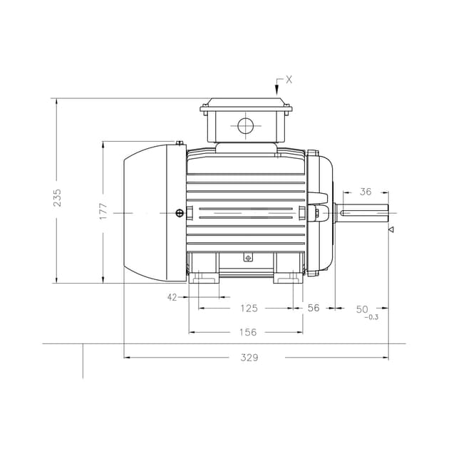 Асинхронный электродвигатель, WEG, 16803817, AM W20 -90L, 2.2 kW, 2 Пол, B3T, 220-240/380-415//440-460 В, 50 Гц, IE1, IP55, std.