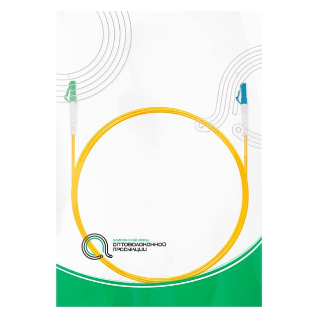 Патч корд оптоволоконный,, LC/APC-LC/UPC SM 9/125 Simplex 3.0мм 1 м, LSZH