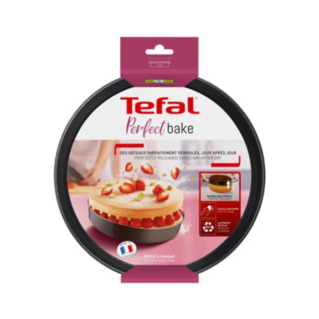 Форма для выпечки, Tefal, Color Edition J5549602, 24см, Алюминий, Антипригарное покрытие, Коричневый