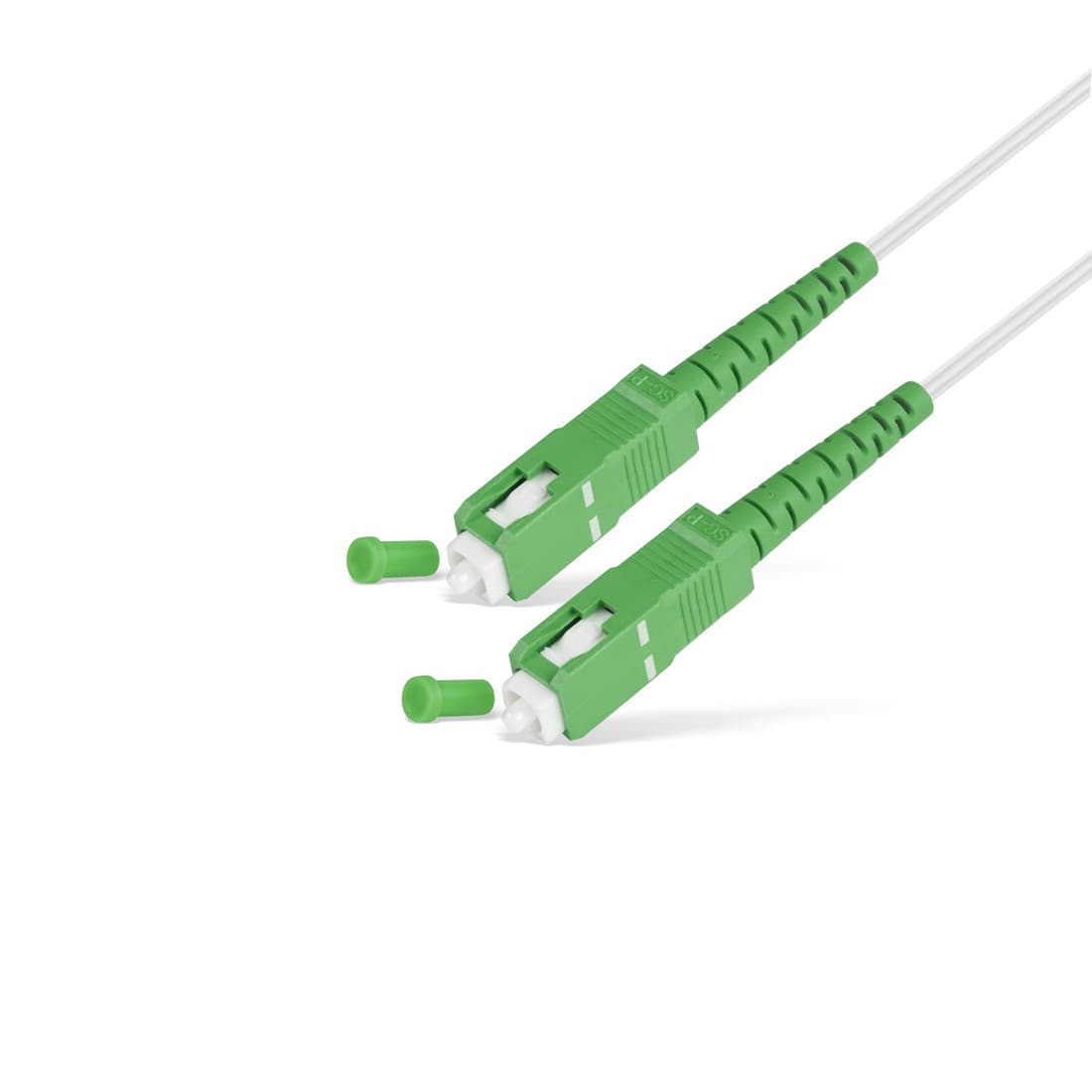 Абонентский FTTH Патч Корд,, SС/APC-SC/APC SM 40 м, Для внутр. прокладки, Белый, LSZH