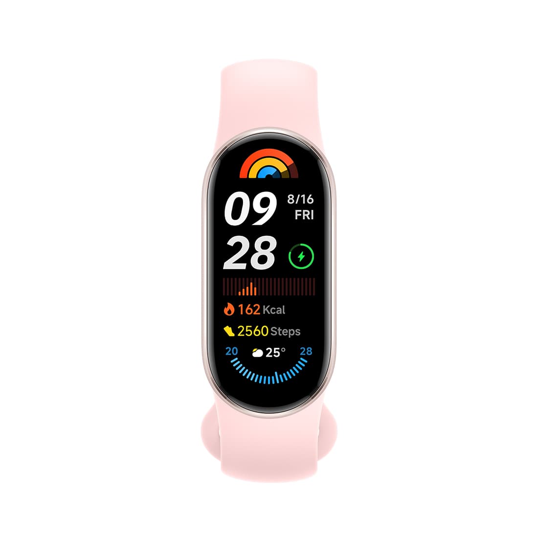 Фитнес браслет, Xiaomi, Mi Smart Band 9, M2345B1 / BHR8345GL, 1.62" AMOLED, Разрешение экрана 192 x 490, Аккумулятор 233 мАч, Водонепроницаемость 5 АТМ, Розовый