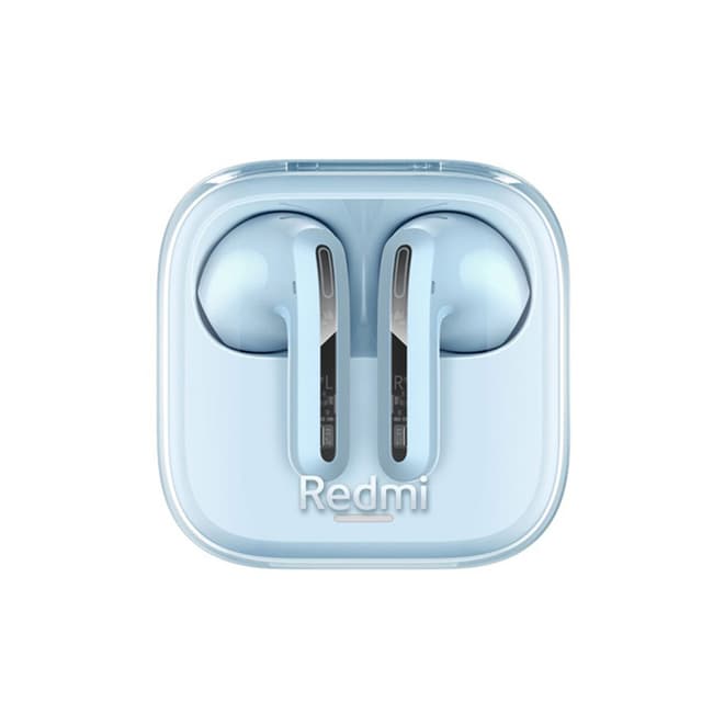 Наушники, Redmi, Buds 6 Active Blue, M2344E1/BHR8394GL, Bluetooth 5.4, 14,2-миллиметровый драйвер, Активное шумоподавление, 30 часов автономной работы, 6 часов на одном заряде, 37мАч (наушники), 475 мАч (зарядный кейс), Размер наушников 32*17,8*18,5мм, Type-C, Время зарядки 2 часа, Вес 4 гр (наушник)/35гр (общий вес), Размер зарядного кейса 49*48,6*23мм, Дальность действия соединения 10м, Голубой