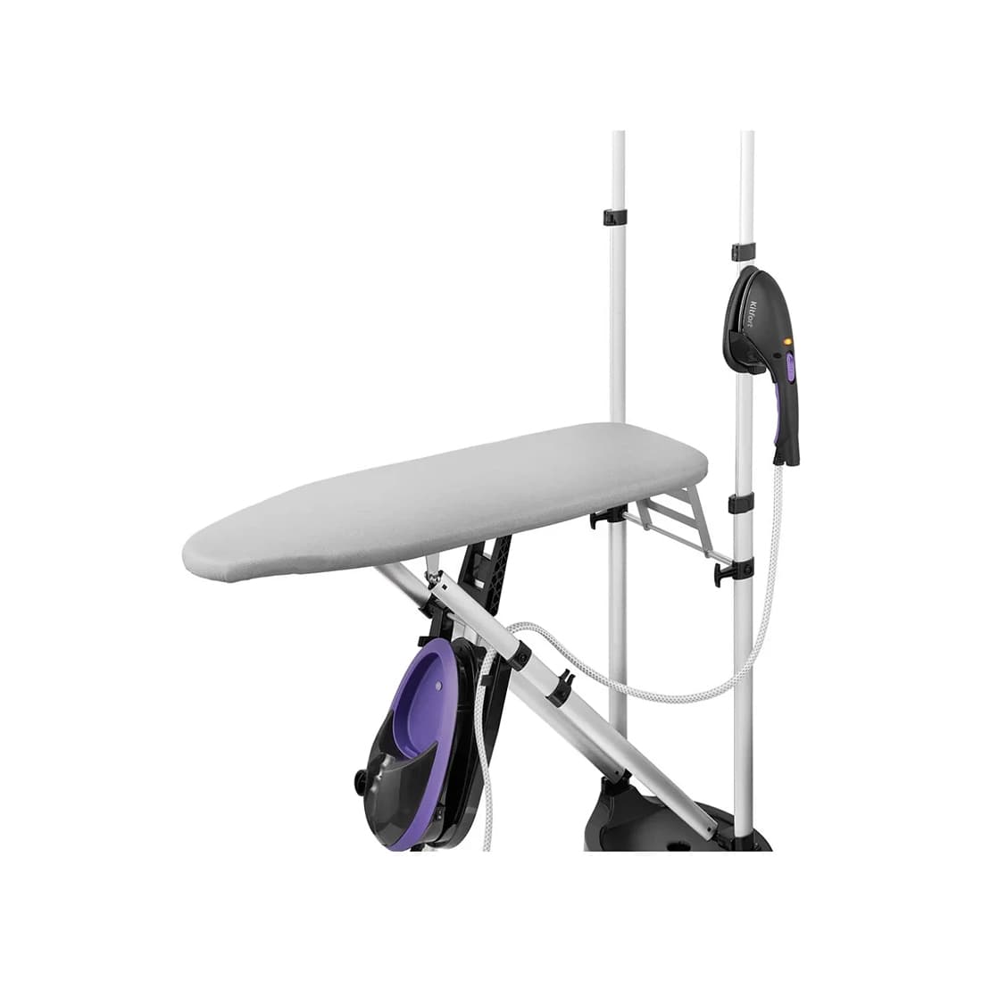 Гладильная система, Kitfort, КТ-992-1, Мощность 1200 Вт, Время непрерывной работы 30 мин , Интенсивность подачи пара 25 г/мин, Объем бака для воды 800 мл , Цвет Черно-фиолетовый