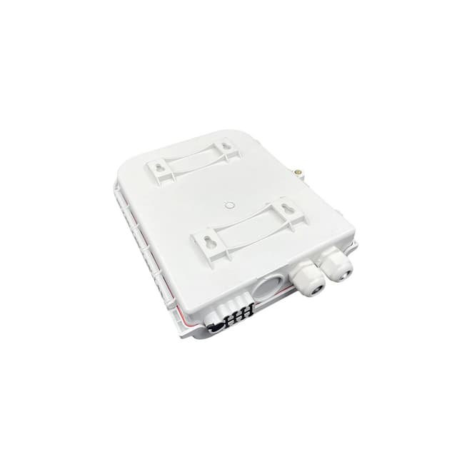 Коробка распределительная оптическая, А-Оптик, FTTH-FD207-08, укомплектованная SC/APC, Настенный, Пластик, Белый