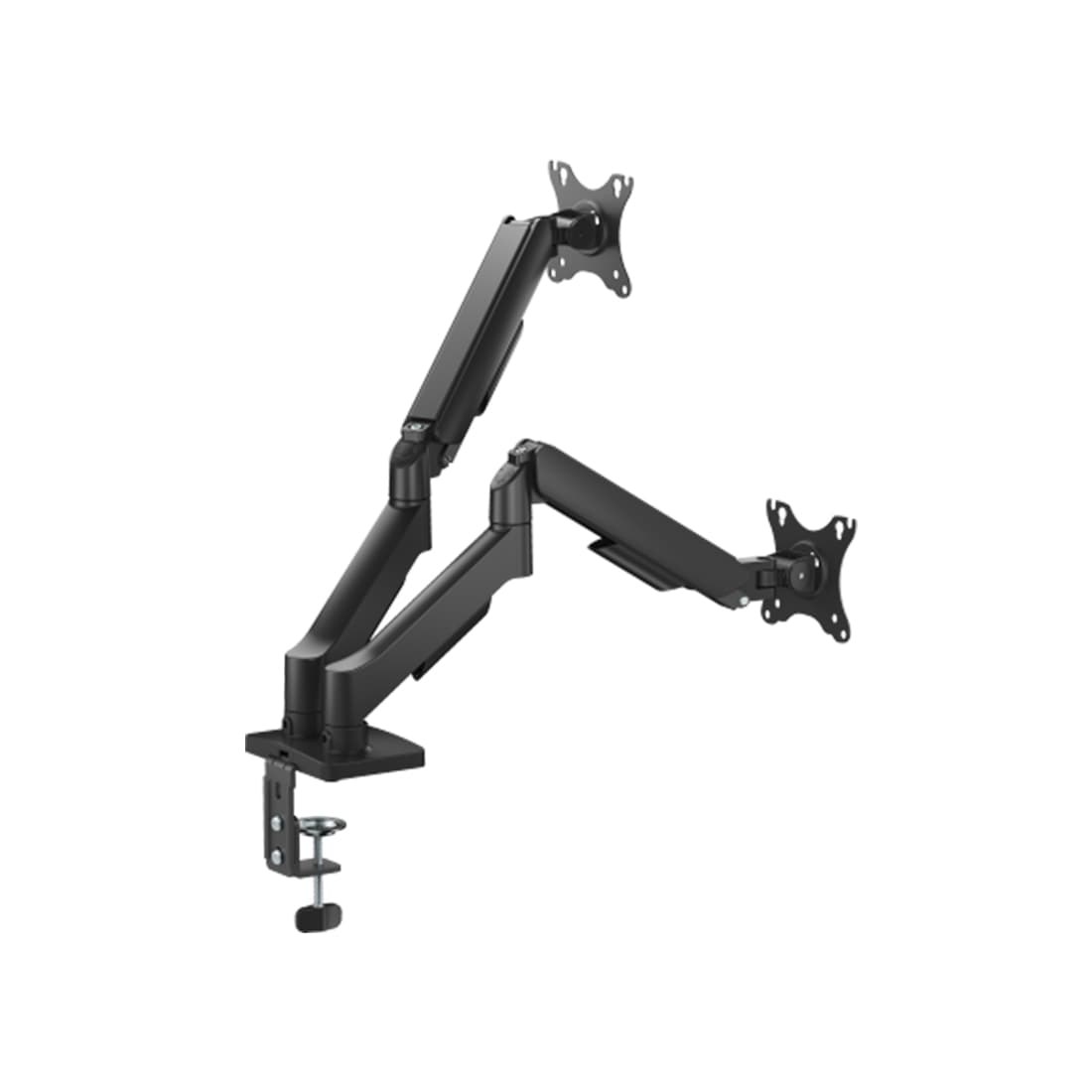 Настольный кронштейн с газлифтом,XG, MGA-1732D, для мониторов 17"-32", Нагрузка 2х9 кг., Наклон + 90°~- 90°, Поворот +/- 90°, Вращение монитора +/- 180°, VESA 75x75,100x100,Чёрный