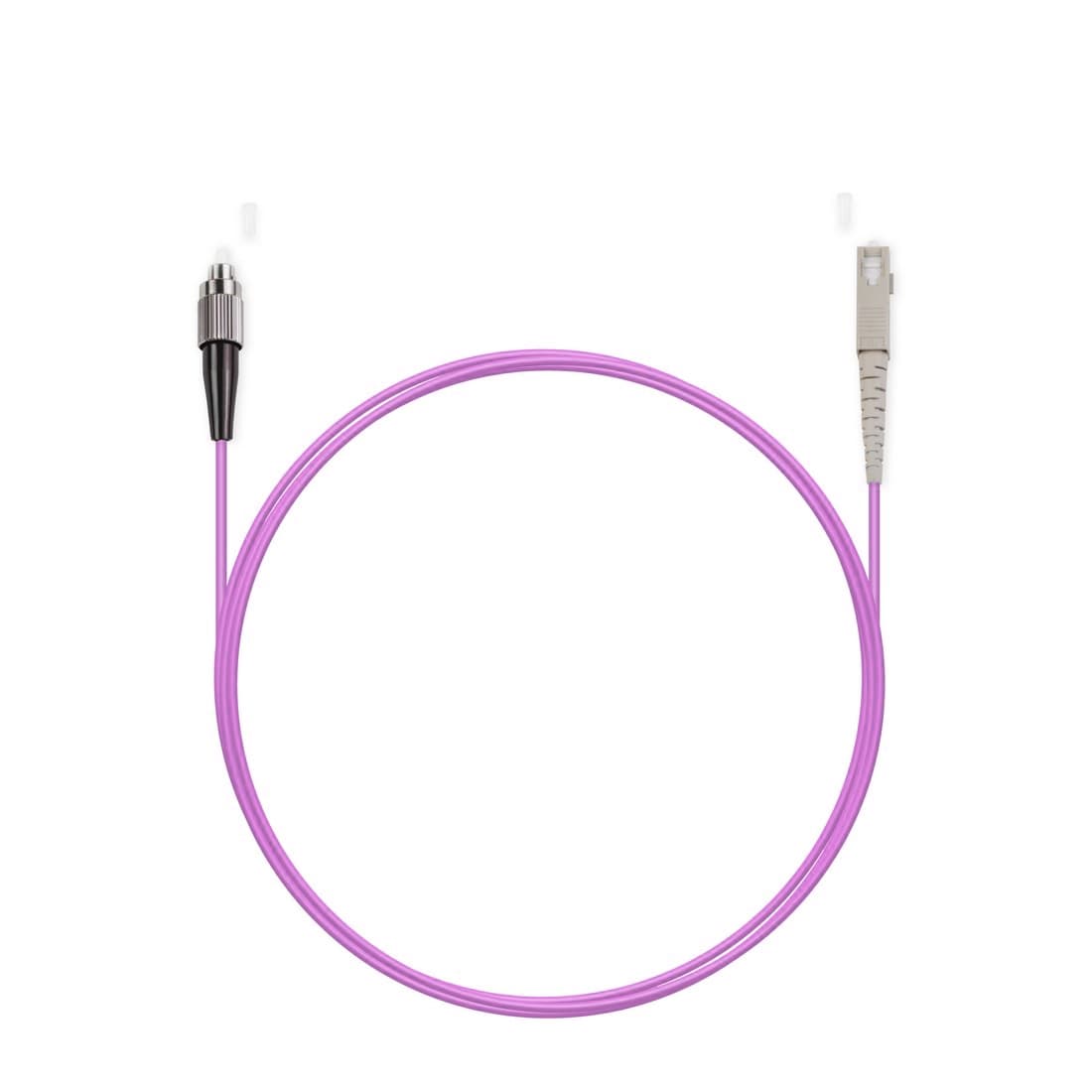 Патч корд оптоволоконный,, FC/UPC-SC/UPC MM OM3 50/125 Simplex 3.0мм 1 м, LSZH