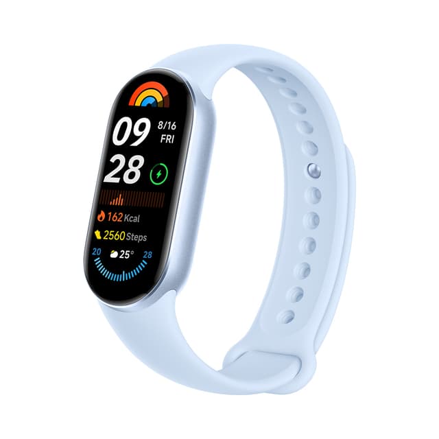 Фитнес браслет, Xiaomi, Mi Smart Band 9, M2345B1 / BHR8346GL, 1.62" AMOLED, Разрешение экрана 192 x 490, Аккумулятор 233 мАч, Водонепроницаемость 5 АТМ, Голубой