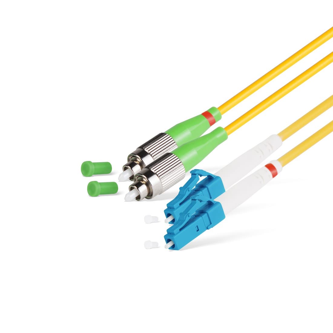 Патч корд оптоволоконный,, FC/APC-LC/UPC SM 9/125 Duplex 3.0мм 1 м, LSZH