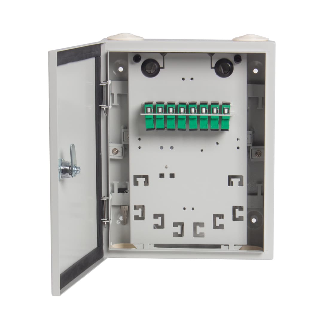 Оптическая коробка распределительная этажная, А-Оптик, АО-КРЭ, 16 Порта SC/APC , Серый