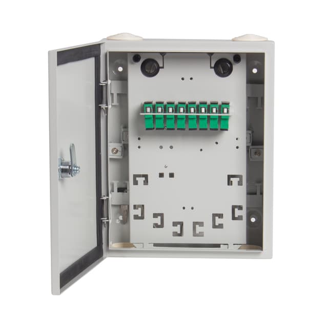 Оптическая коробка распределительная этажная, А-Оптик, АО-КРЭ, 16 Порта SC/APC , Серый