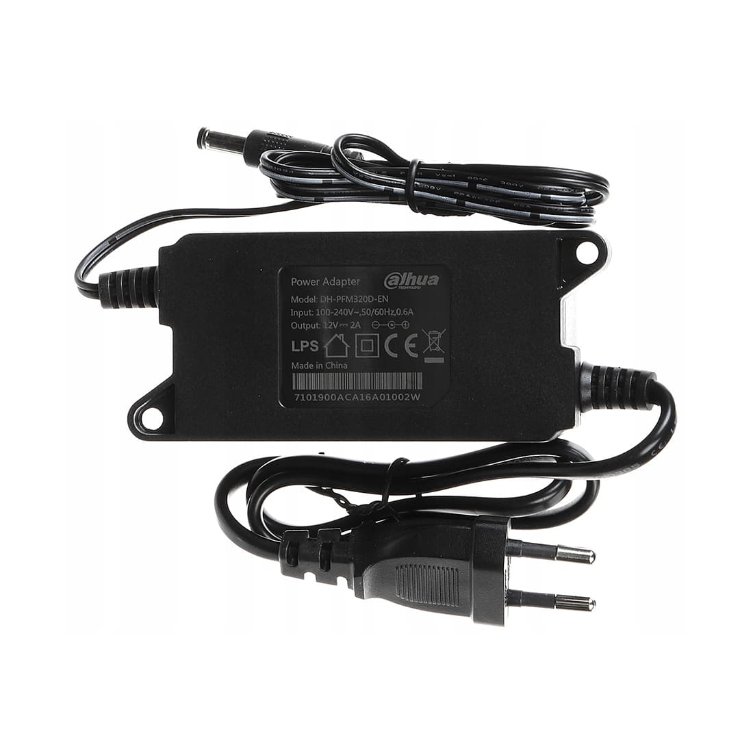 Адаптер питания, Dahua, DH-PFM320D-EN, Вход. напряжения: AC100-240В, Выход. напряжение: DC12В/2A