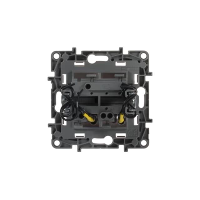 Выключатель двухклавишный с подсветкой, Legrand, 672204, Etika 10 A 250 В белый