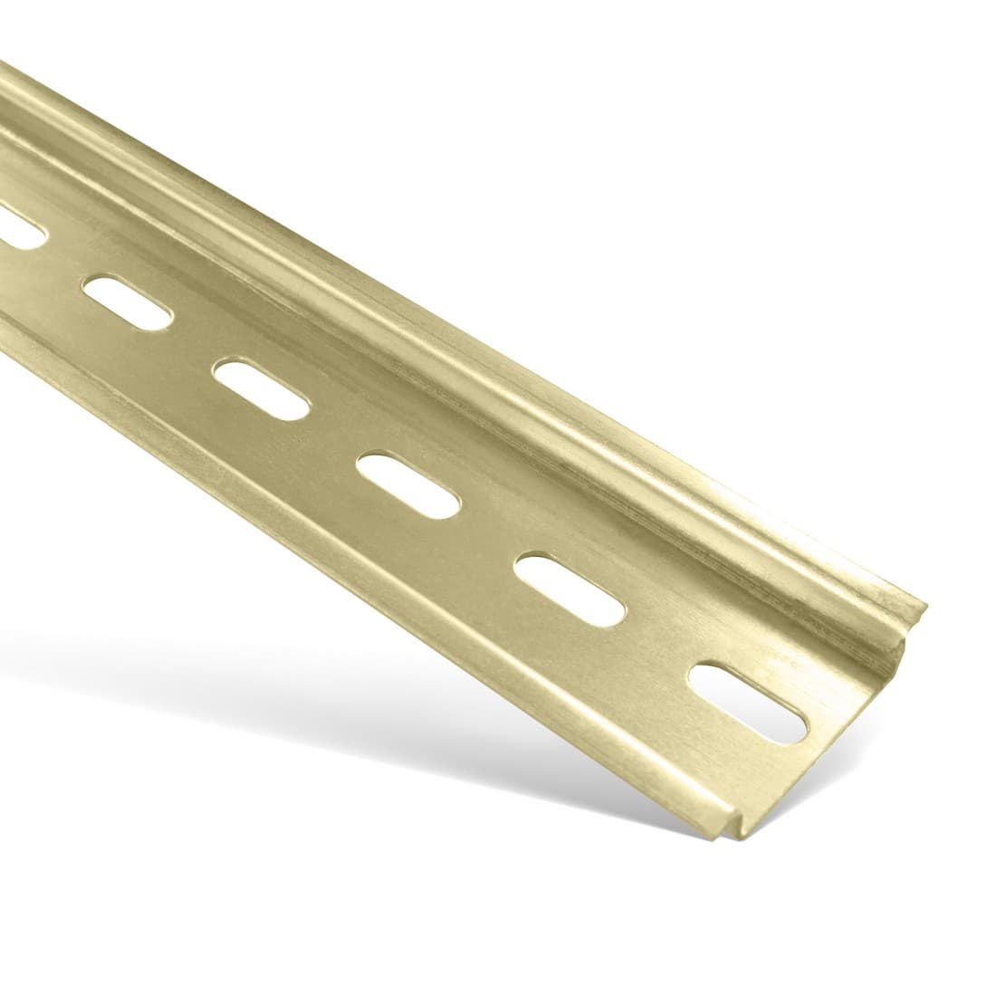 ДИН рейка металлическая, Deluxe, DR101, перфорированная, 1м.