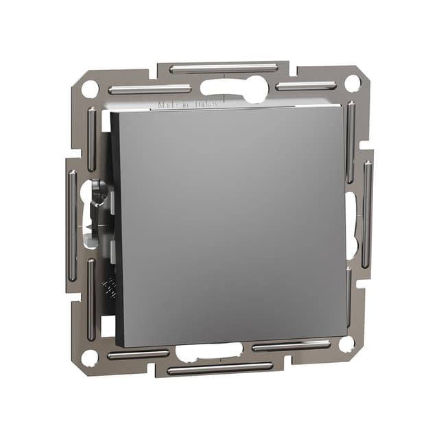 Выключатель одноклавишный перекрестный, SE, EPH0500171, Asfora механизм антрацит