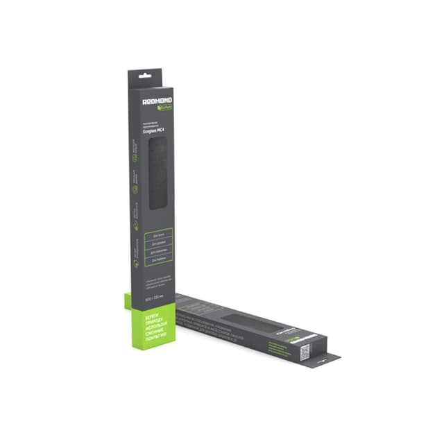 Антипригарное Мультипокрытие, Redmond, Ecoglass MC4, Стекловолокно, Толщина 0.1 мм, Габариты 600  330 мм, Черный