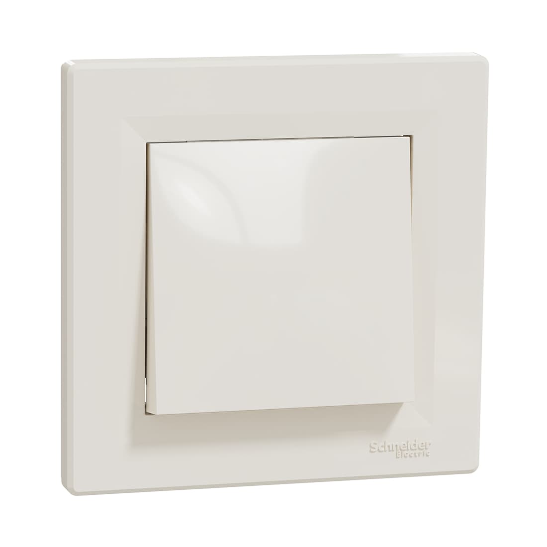 Выключатель одноклавишный, SE, EPH0500123, Asfora перекрестный в сборе кремовый