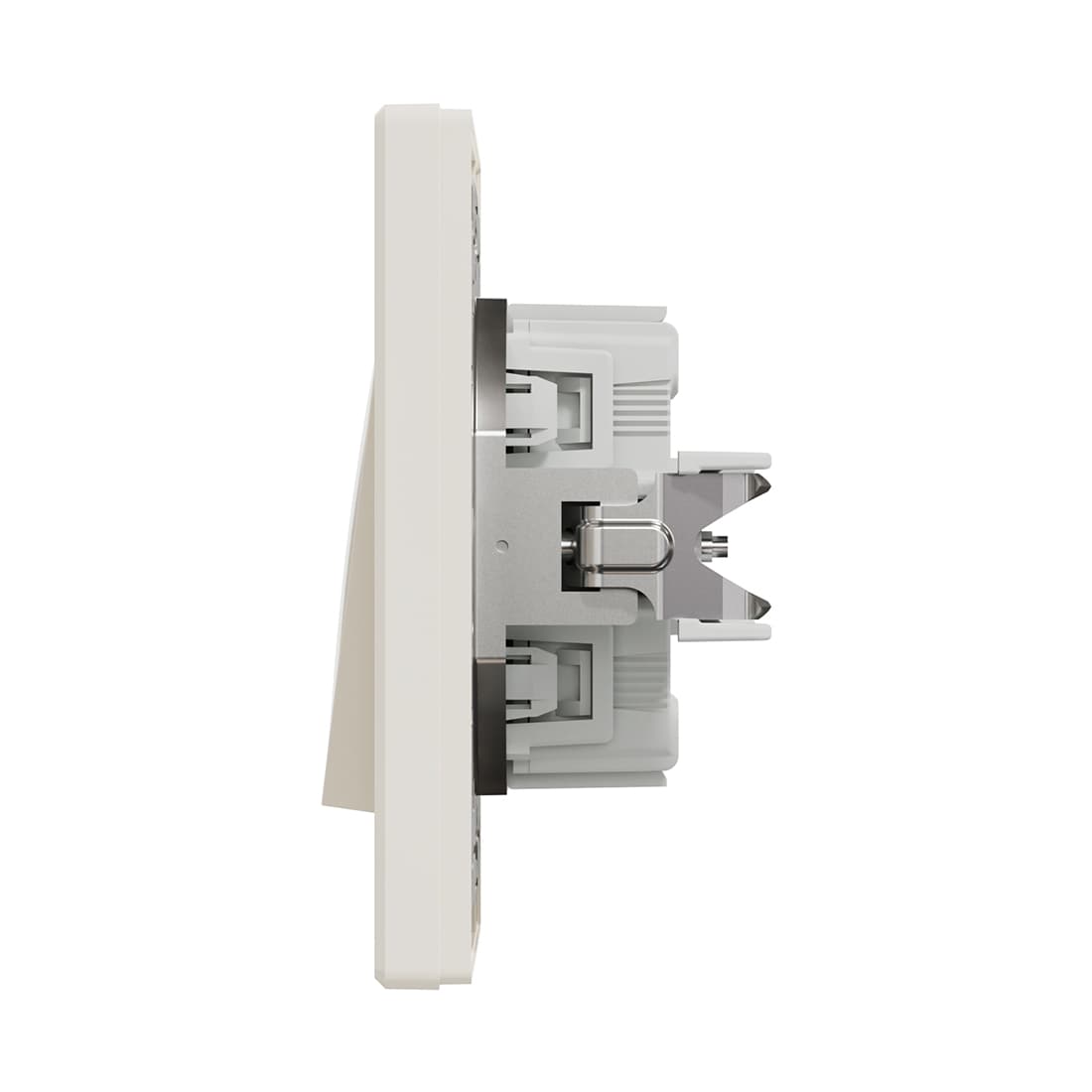 Выключатель одноклавишный, SE, EPH0500123, Asfora перекрестный в сборе кремовый