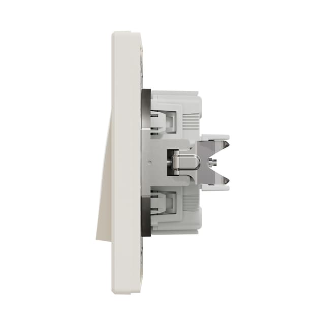 Выключатель одноклавишный, SE, EPH0500123, Asfora перекрестный в сборе кремовый