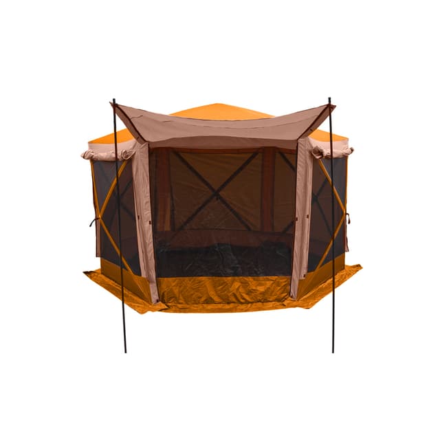 Шатер, XG Aurora Camping, 2905-B, Складной, Шестисторонний, 366 x 366 x 228 cm, Коричневый, Коричневая коробка