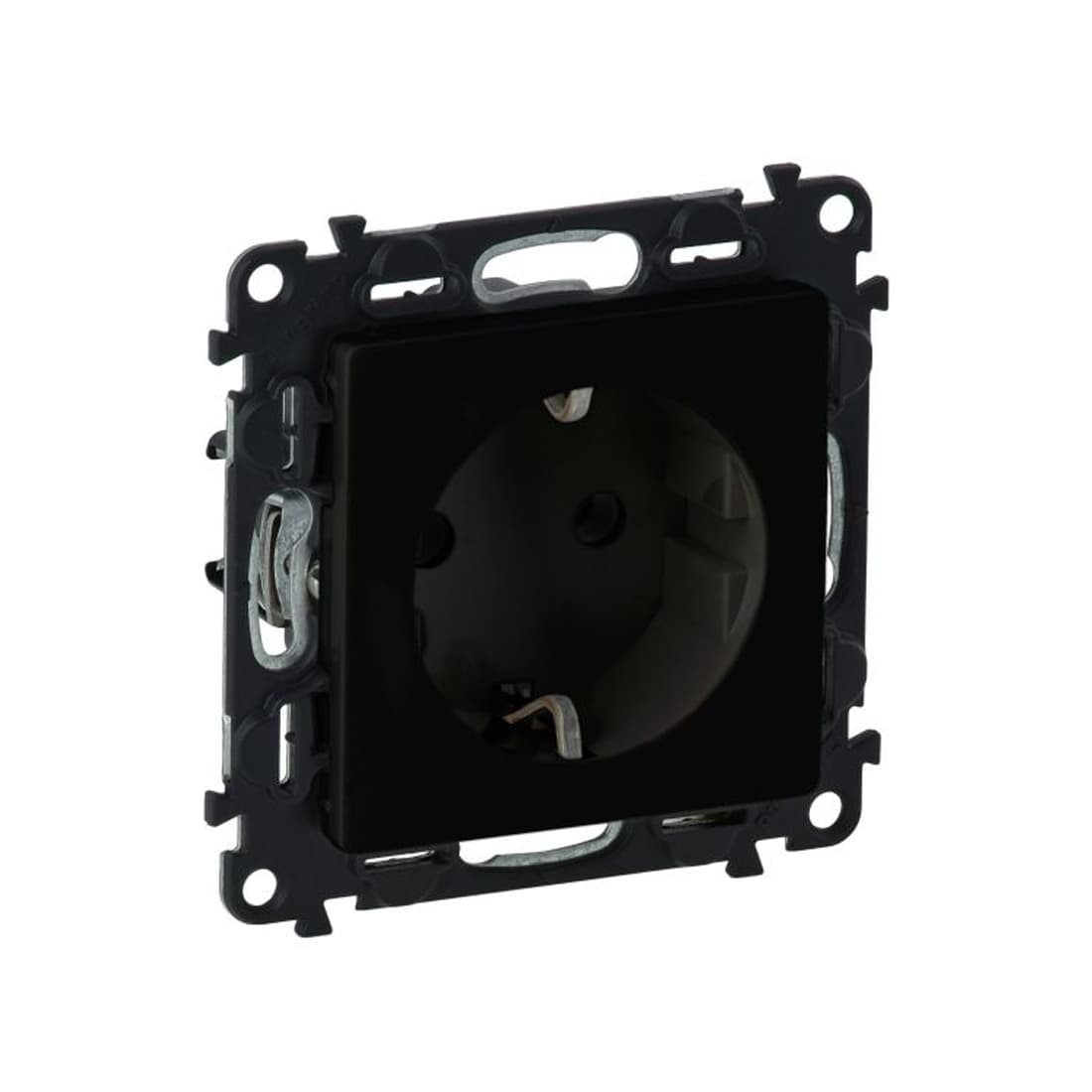 Розетка 2К+З, Legrand, 756321 Valena Life, 16А 250В с лиц. пан. безвинт.зажим антрацит