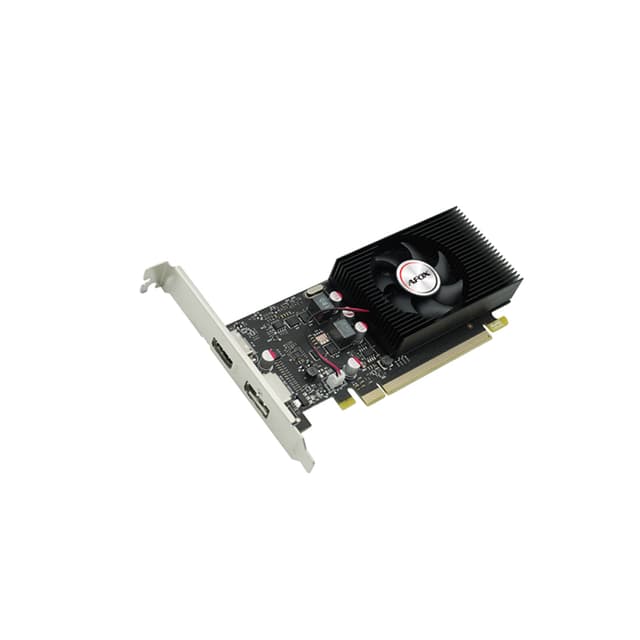 Видеокарта, AFOX, GT1030 2GB D5 LP Single Fan (4897033786645), AF1030-2048D5L5-V4, GDDR5, 64bit, HDMI, DP, 160*121*21 мм, Цветная коробка
