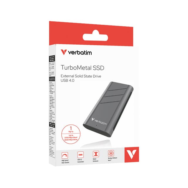 Внешний SSD диск, Verbatim, TurboMetal, 32021, 1TB