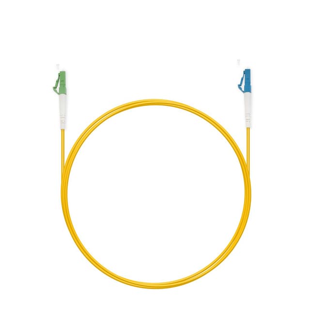 Патч корд оптоволоконный,, LC/APC-LC/UPC SM 9/125 Simplex 2.0мм 1 м, LSZH