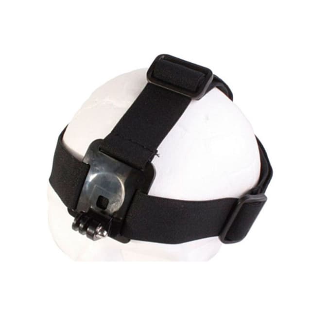 Крепление на голову для экшн-камер, SJCAM, Подходит для всех видов экшн-камер, Чёрный