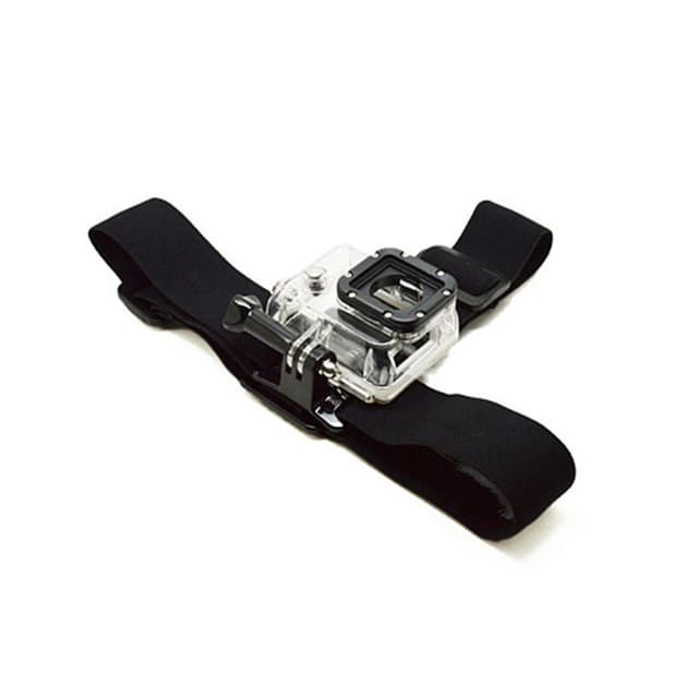 Крепление на голову для экшн-камер, SJCAM, Подходит для всех видов экшн-камер, Чёрный