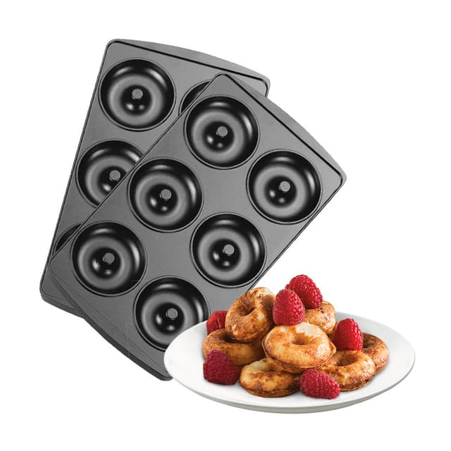 Панель для мультипекаря, Redmond, RAMB-05, Пончики, Антипригарное покрытие, Габаритные размеры 134  236 мм, Черный