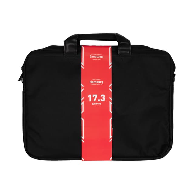 Сумка для ноутбука, XG, Hamburg (XGNB-401B-P17.3), 17.3", Лёгкая, Усиленные ручки, Внешнее отделение на молнии, Органайзер, 2 внутренних отделения, Внутренний карман на молнии, Уплотнённые стенки, Полиэстер, Чёрный