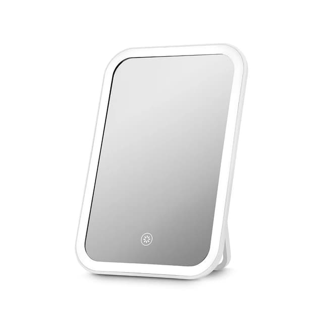 Косметическое зеркало, Kitfort, КТ-3169, Мощность 3 Вт, Сенсорное управление, Работа от батареек и провода, Подсветка, Цвет белый