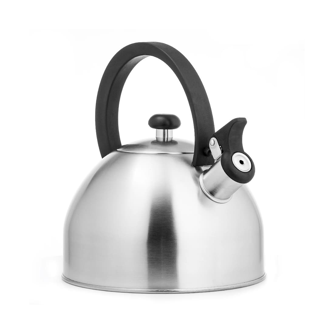 Чайник, LARA, LR00-65, Матовый, Объем 2.5 л, Нержавеющая сталь, Индукционное капсулированное дно, Нейлон.ручка, Стальной/Черный