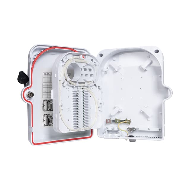 Коробка распределительная оптическая, А-Оптик, FTTH-FODB-211-24, укомплектованная SC/APC, Настенный, Пластик, Белый