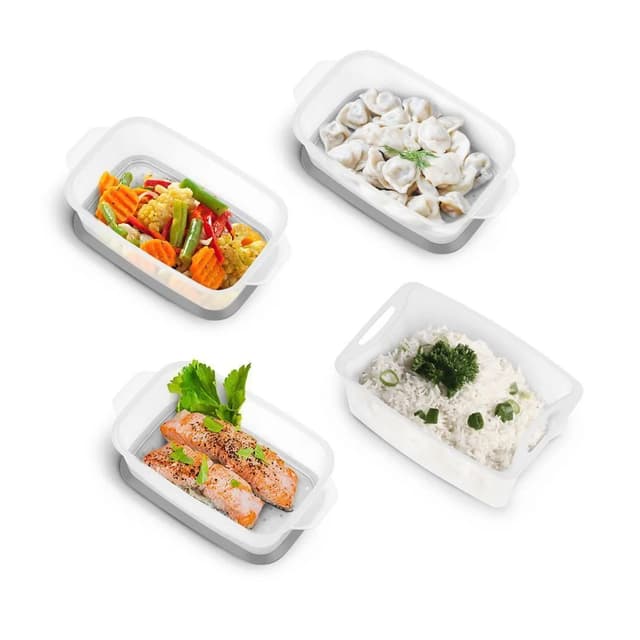 Пароварка, Kitfort, КТ-6280, 3 яруса, Объем корзин 9л, Объем резервуара для воды 1.5л, Время приготовления 90 мин, Отложенный старт 12ч, Электронное управление, Мощность 900-1050 Вт, Длина шнура 0.7м, Стальной