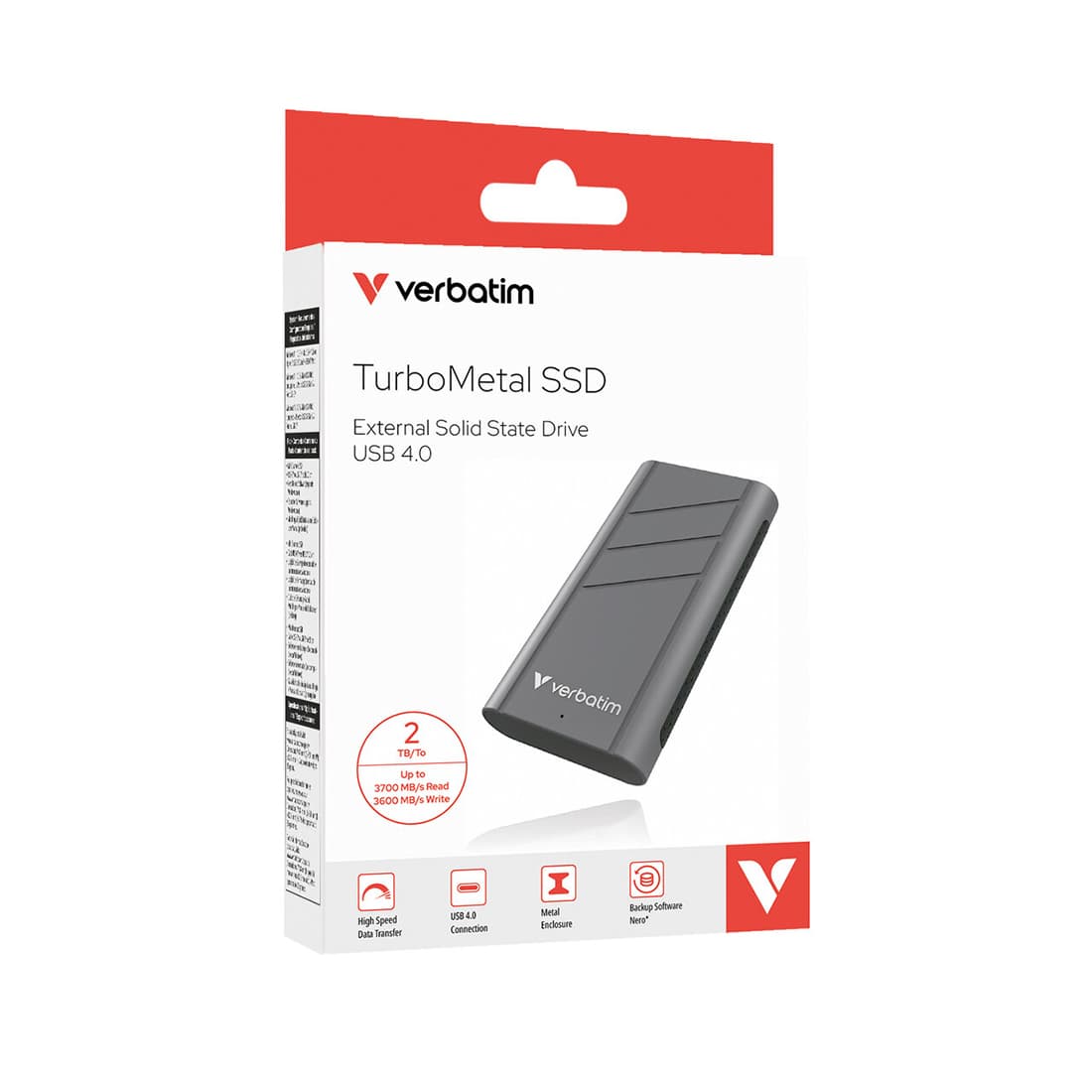 Внешний SSD диск, Verbatim, TurboMetal, 32022, 2TB