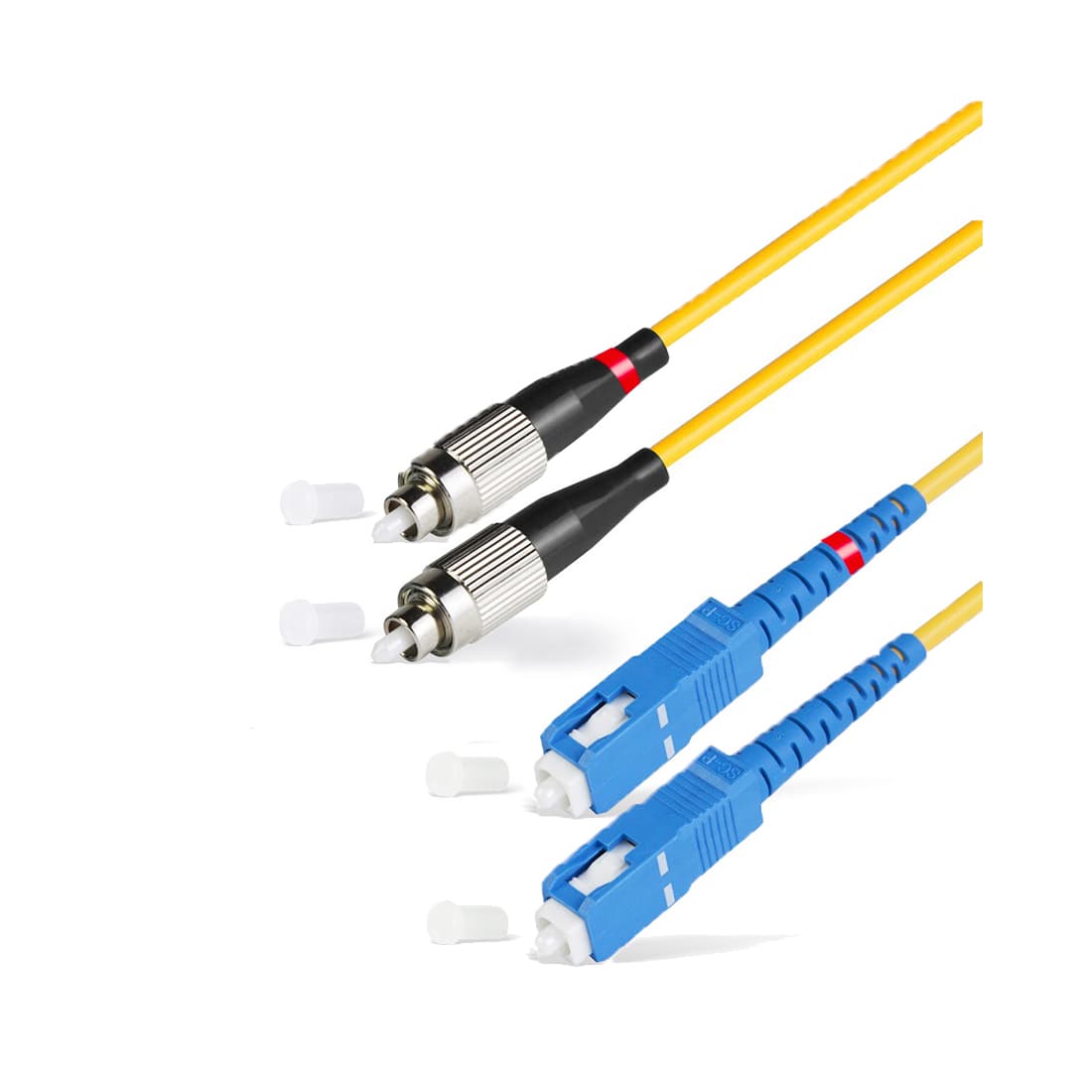 Патч корд оптоволоконный,, SC/UPC-FC/UPC SM 9/125 Duplex 3.0мм 1 м, LSZH