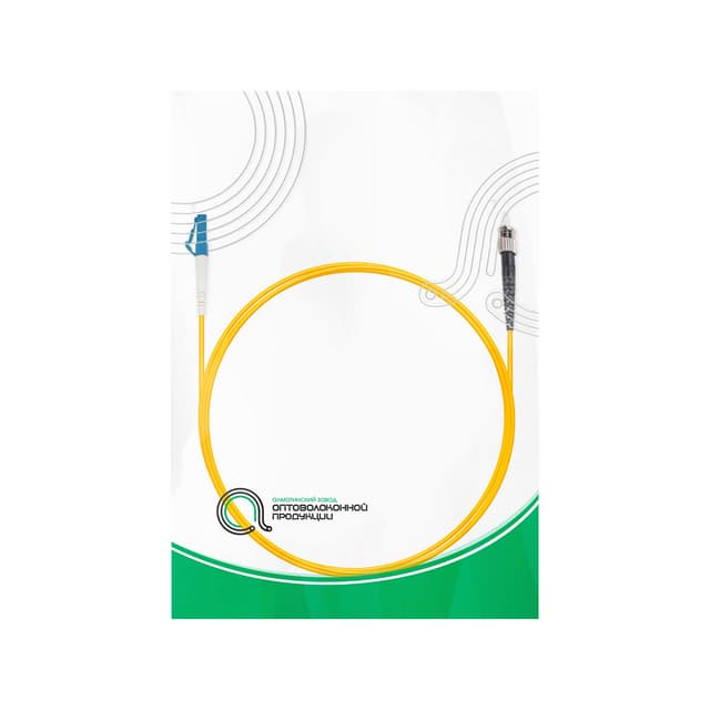 Патч корд оптоволоконный,, LC/UPC-ST/UPC SM 9/125 Simplex 3.0мм 1 м, LSZH