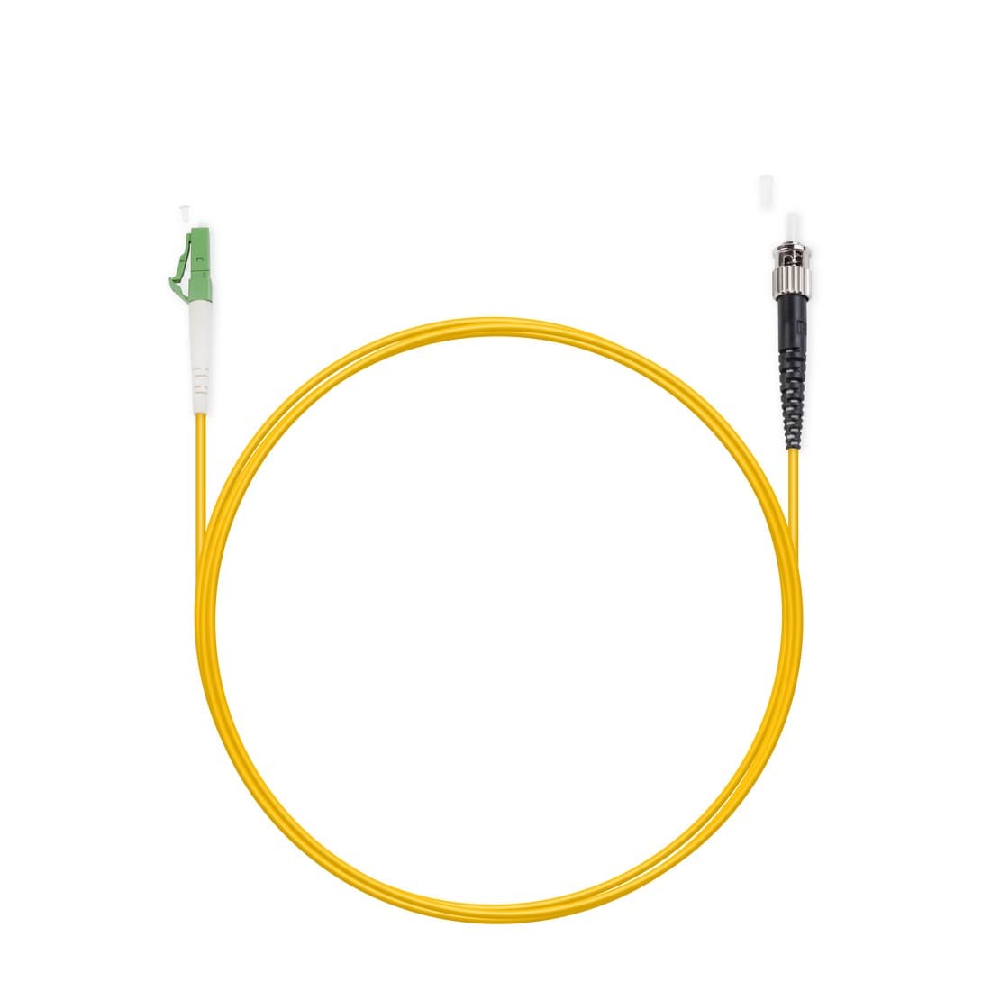 Патч корд оптоволоконный,, LC/APC-ST/UPC SM 9/125 Simplex 2.0мм 1 м, LSZH