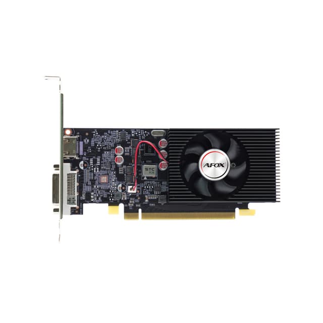 Видеокарта, AFOX, GT1030 4GB D4 LP Single Fan (4897033785877), AF1030-4096D4L5, DDR4, 64bit, HDMI, DVI, 152*120*23 мм, Цветная коробка