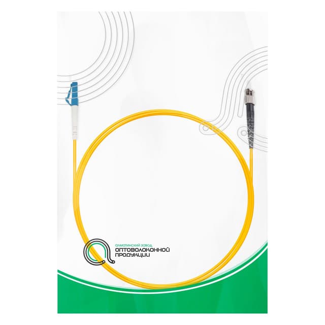 Патч корд оптоволоконный,, LС/UPC-ST/UPC SM 9/125 Simplex 2.0мм 1 м, LSZH