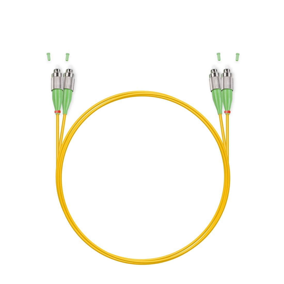 Патч корд оптоволоконный,, FC/APC-FC/APC SM 9/125 Duplex 3.0мм 1 м, LSZH