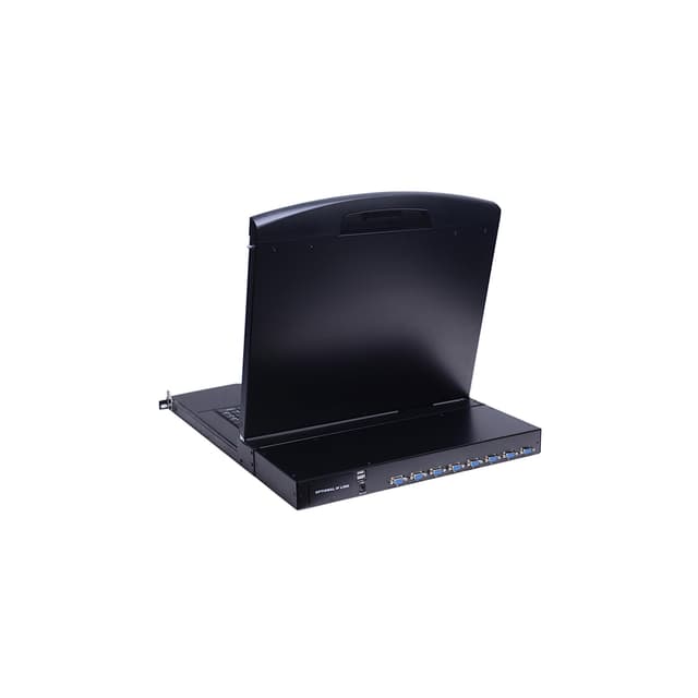 KVM консоль, SHIP, AS-9108ULS, Стоечная, 8-портовая ,19" экран, Коннекторы VGA, Чёрный